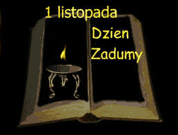 Książka ze świeczką 1 listopada